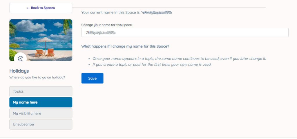 Spaces